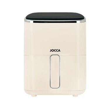 Аерофритюрниця JOCCA 5Л, безмасляна фритюрниця 1450Вт з LED сенсорним екраном та регулюванням температури, чорна