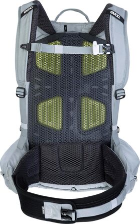 Рюкзак EVOC EXPLORER PRO 30 л срібний, система AIR FLOW CONTACT, AIRO FLEX пояс, відсік для питної системи та дощовик, комфортний міський та туристичний рюкзак преміум-класу