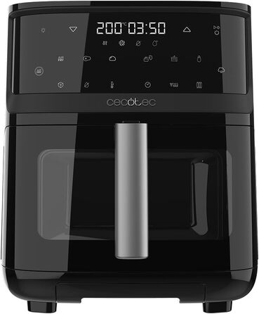 Аерофритюрниця без олії Cecotec Cecofry Mist 7000, 7 л, 1700 Вт, 4-в-1: фритюрниця, пароварка, ферментер, сушарка, 1,4 л резервуар для води, 8 програм, 40-200°C