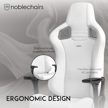 Крісло ігрове Noblechairs Epic Mercedes-AMG Petronas F1 Team Edition, чорне, з підтримкою шиї та попереку