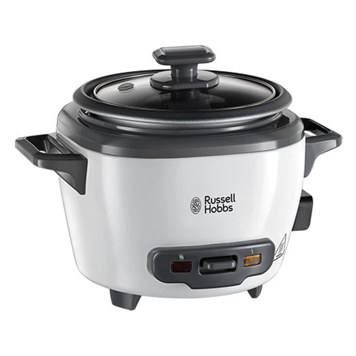 Рисварка електрична Russell Hobbs Mini 0.4л біла - для рису, кіноа, кускусу з функцією підігріву