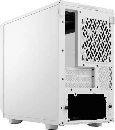 Корпус Fractal Design Meshify 2 Nano White TG Clear Tint, білий, скляна панель, компактний, для ігрових ПК