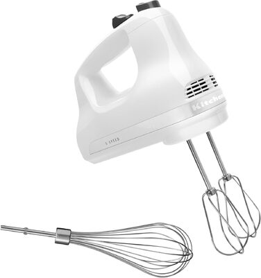 Ручний міксер KitchenAid Classic 5KHM5110EWH, 5 швидкостей, білий