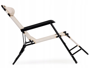 Садовий шезлонг MultiGarden, 60,5x122x83 см, бежевий