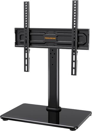 Підставка для телевізора PERLEGEAR, універсальна, для екранів 24-60 дюймів, регульована по висоті, поворотна, для пласких і вигнутих ТВ до 45 кг, максимальна VESA 400x400 мм
