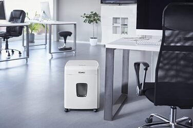 Шредер Dahle ShredMATIC 90 з автоподачею паперу (90 аркушів, P-4, шредер частинами, без масла та обслуговування, автоматичний втягувач) світло-сірий/сірий, рівень безпеки P4, 90 аркушів