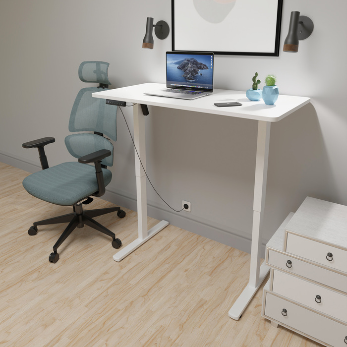 Стіл Mealux PowerDesk Lite XL White (арт. EVO-202 Lite W/W)