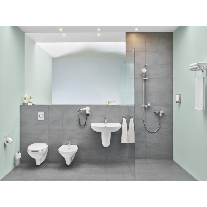Змішувач для ванни Grohe BauEdge, хром, з автоматичним перемиканням душ/ванна, 23334000