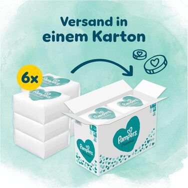 Дитячі підгузки Pampers Harmonie розмір 1 (2-5 кг), гіпоалергенні, на рослинній основі, 180 шт.