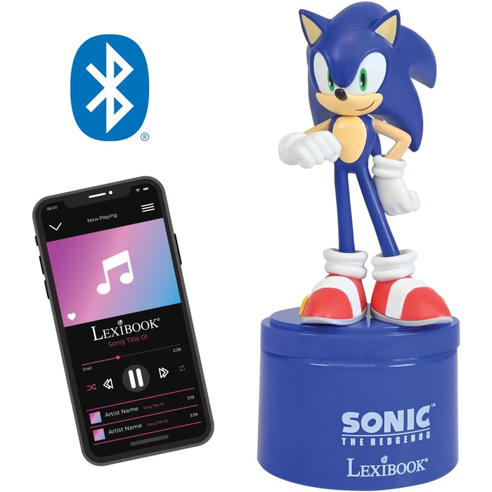 Дитячий Bluetooth-нічник Lexibook Stitch & Angel, рожевий, з бездротовою колонкою, модель NS02D1