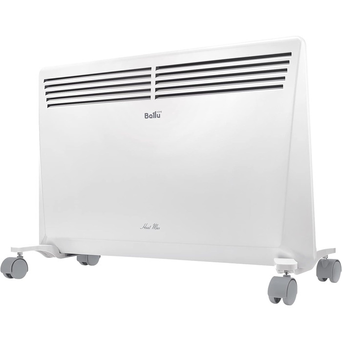 Електричний конвектор Ballu Heat Max 1500 Вт на роликах, настінний, з таймером і тижневим програмуванням