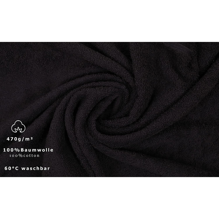 Комплект рушників Betz Premium 6 шт. 100% бавовна: пляжний, банні, гостьовий, для обличчя, для рук, колір графіт