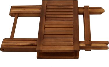 Садовий столик DEGAMO Florencia 50x50 см, складаний, акація, масляне покриття