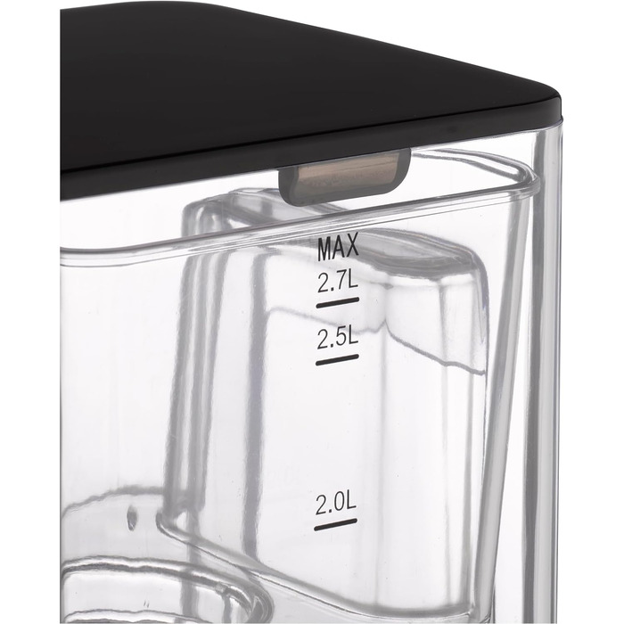 Диспенсер для гарячої води CASO HW 666 Inox UV з УФ-дезінфекцією, 2.7л, 2600Вт, для дитячого харчування, 40-100°C, нержавіюча сталь, з фільтром