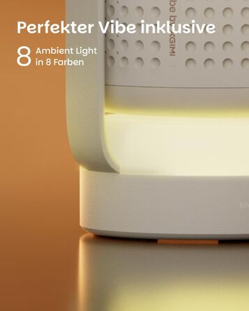 XGIMI Vibe One: Портативний міні-проектор 1080p з Google TV, JBL аудіо, автофокусом та автокорекцією трапеції (Cloud Ash)