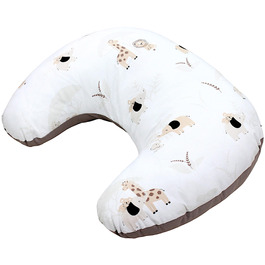 Подушка для годування TupTam Baby Stillkissen Klein, бежева (Savanne Beige / Dunkelbeige) з бавовняним чохлом