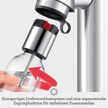 Сифон для газування води Sage The InFizz Fusion, домашній содомейкер, матова нержавіюча сталь