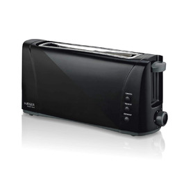 Тостер HAEGER Dark Sun 1000 Вт, багатофункціональний, 6 режимів, 2 слоти, відсік для крихт, чорний