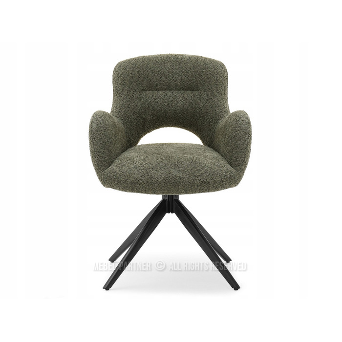 Стілець Mebel-Partner, оббивка тканина, зелений, 1 шт.