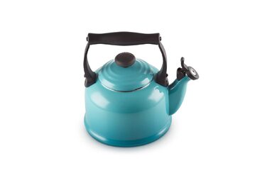 Емальований чайник Le Creuset Tradition, сталь, об'єм 2,1 л, колір Карибічний (Karibik)
