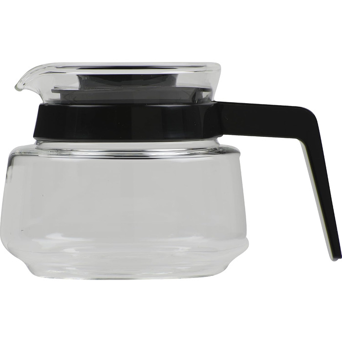 Кавоварка Melitta Aromaboy 1015-02 з фільтром, скляна каністра, чорна, компактна, пластикова, набір зі скляною каністрою