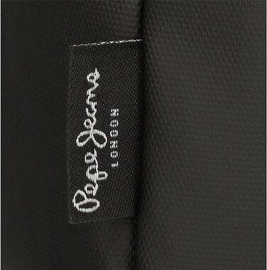 Рюкзак для ноутбука Pepe Jeans Hoxton, поліестер і PU, чорний/синій, різні розміри, дорожній