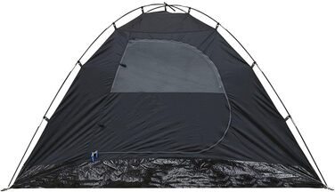 Намет yourGEAR Posada для 4 осіб, купольний, з вікном, тамбуром 2,8 м², вентиляцією, москітною сіткою, водонепроникний 3000 мм, синій/сірий, для туризму