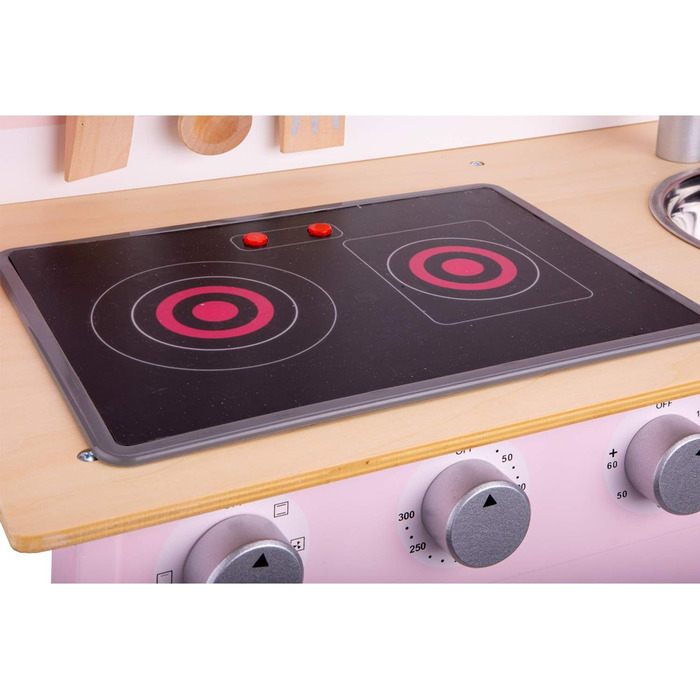 Дитяча кухня New Classic Toys 11067, сучасна, з електроплитою та звуком, для дітей від 3 років, рожева
