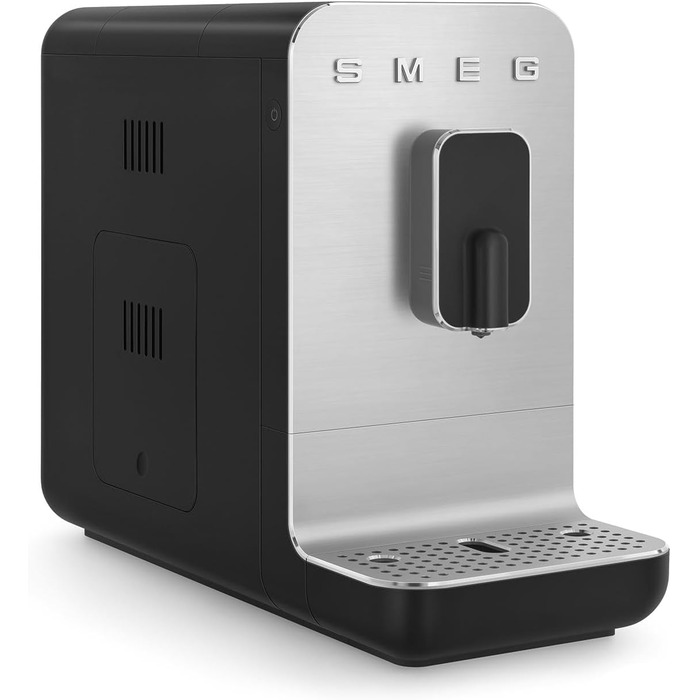Еспресо-машина Smeg BCC11BLMEU з вбудованою кавомолкою, термоблоком, об'єм 1,4 л, чорна