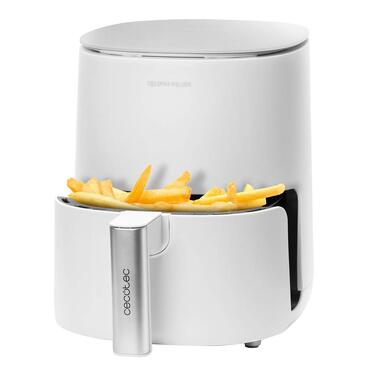 Аерофритюрниця Cecotec Cecofry Deluxe Rapid Sun 2,5 л, 1400 Вт, 8 програм, до 200°C, біло-бежева