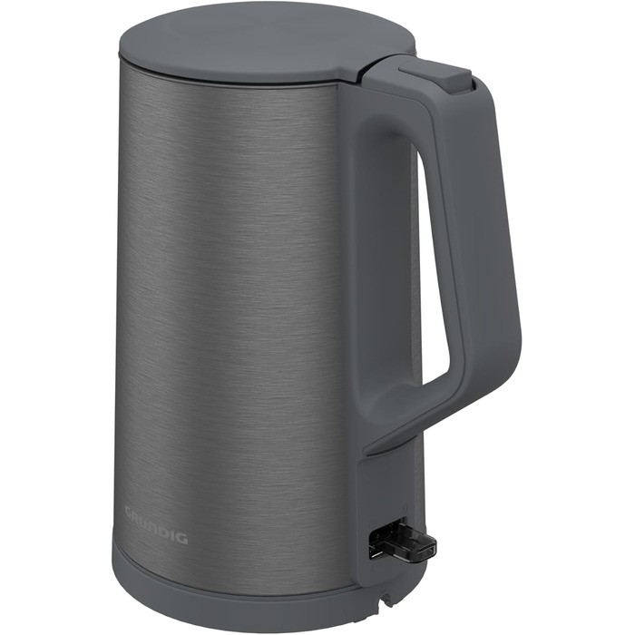 Електрочайник Grundig WK 7340, 2150 Вт, 1,5 л, нерж. сталь, подвійна стінка, авто-вимкнення, Dark Inox
