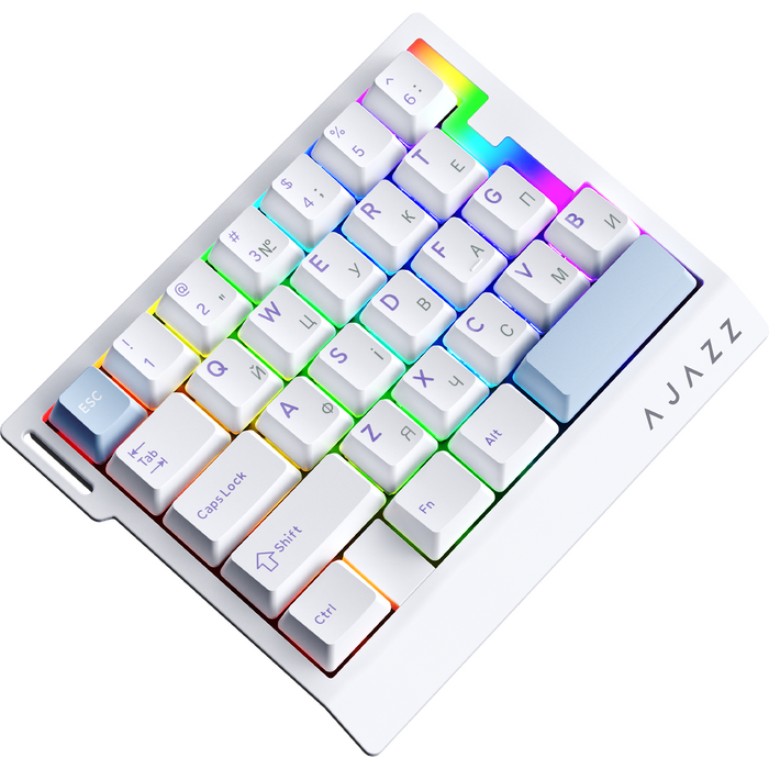 Дротова магнітна клавіатура Ajazz AK029 Ice lsland Magnetic Switch (AK029-I-WB)