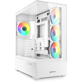 Комп'ютерний корпус Sharkoon AK6 RGB ATX білий