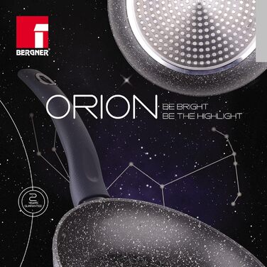 Млинцева пательня Bergner Orion 24 см, алюмінієва, сіра