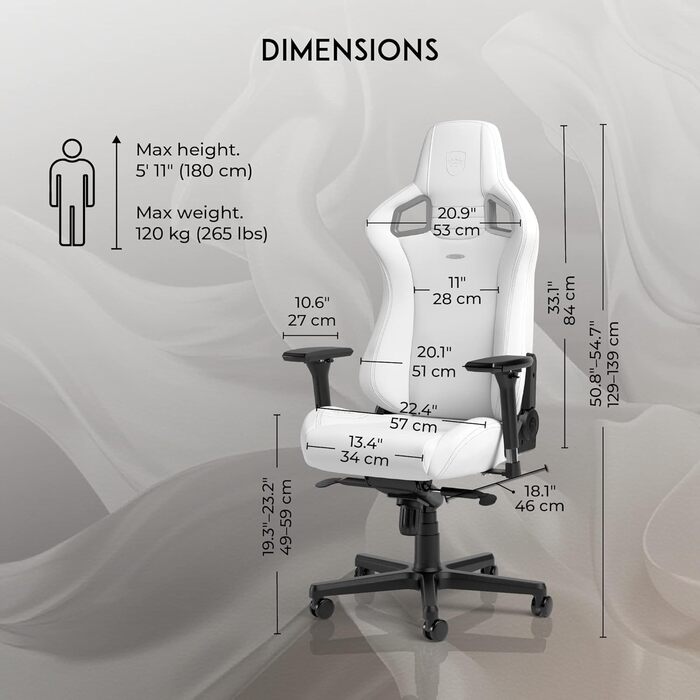 Крісло ігрове Noblechairs Epic Mercedes-AMG Petronas F1 Team Edition, чорне, з підтримкою шиї та попереку