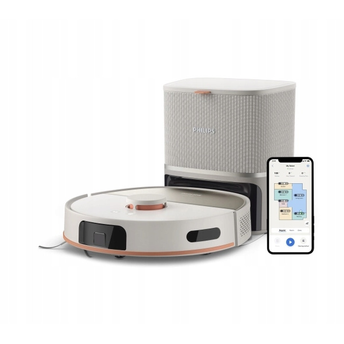 Робот-пилосос з функцією вологого прибирання Philips Aqua серії 5000, бежевий, XU5100/20