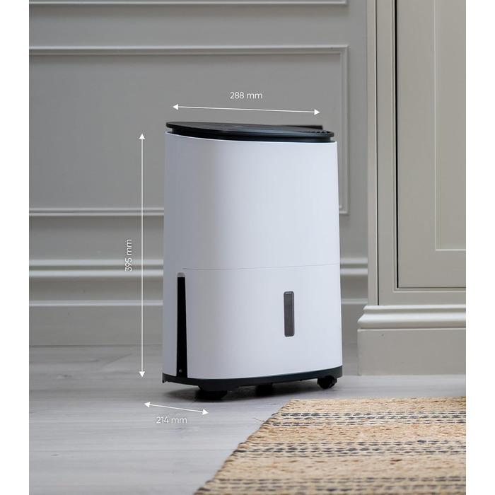 Meaco MeacoDry Arete® Two 25L: Повітряний осушувач та очищувач з HEPA-фільтром H13, Wi-Fi, інтелектуальні режими (вугільний фільтр, 5 років гарантії)
