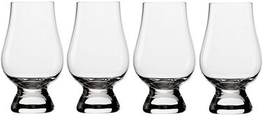 Набір склянок для віскі Glencairn, 4 шт, 190 мл, кришталеве скло, для дегустації, підходить для посудомийної машини