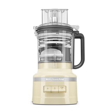Кухонний комбайн KitchenAid 5KFP1319EAC 3.1л кремового кольору (Almond Cream) з насадками для нарізки кубиками та контейнером для зберігання, 400 Вт
