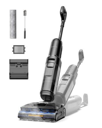 Tineco Floor One S7 Stretch Steam: Акумуляторний пилосос 2-в-1 для вологого та сухого прибирання, 22000 Па, для твердих підлог, шерсті тварин