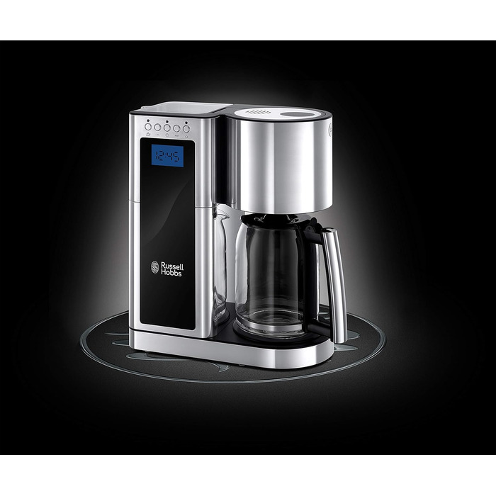 Тостер Russell Hobbs Elegance Glas/Нержавіюча сталь - 2 тости/1 широкий, підставка для булочок, 6 режимів, розморожування/підігрів