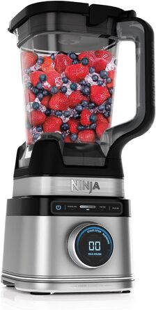Потужний блендер Ninja Detect Power Mixer Pro 1200 Вт, 2 л, для смузі, овочів та льоду, чорний, TB201EU