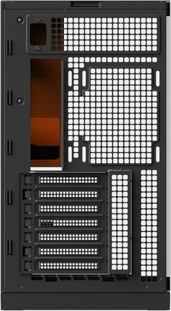 Корпус для ПК Geometric Future M5, загартоване скло, Mid Tower, E-ATX/ATX, 1.2мм сталь, ARGB вентилятори, Type-C, підтримка радіаторів 420/360 мм, чорний/жовтий