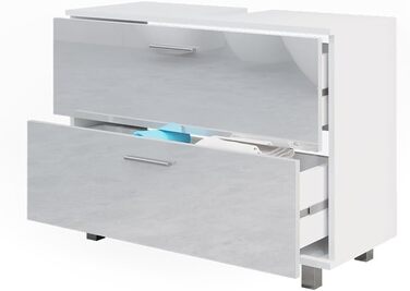 Тумба під умивальник Vicco Ilias, білий глянець, 80.2x60.8 см