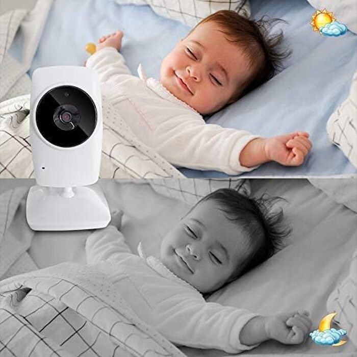 Відеоняня Baby Phone з 3.2-дюймовим LCD-дисплеєм, HD цифрова камера з нічним баченням, 2.4 GHz та двостороннім зв'язком