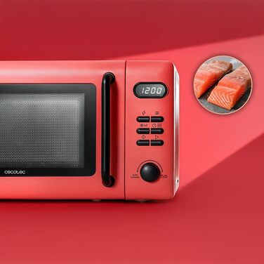 Мікрохвильова піч Cecotec Proclean 3010 Green 20L, 700W, 6 режимів, функція розморожування, таймер 30 хв, зелений колір
