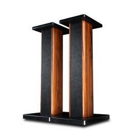 Стійки під колонки Holz Braun Schwarz, 70 см – Преміум стійкі для дому та студії з прихованою проводкою