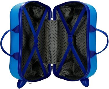 Дитяча валіза Enso Dino, синя, 45x31x20 см, жорсткий ABS-пластик, 24,6 л, 1,8 кг, 4 колеса, ручна поклажа