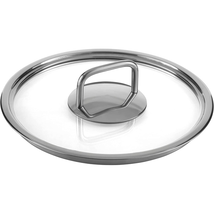 Набір каструль Klamer Induktion 5-тилісний – преміум набір з нержавіючої сталі з кришкою з термостійкого скла, без антипригарного покриття, придатний для миття в посудомийній машині, енергозберігаючий, для духовки та з мірною шкалою