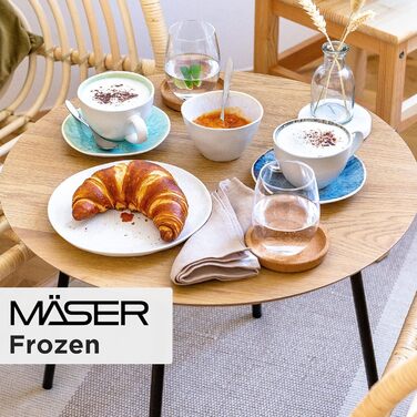 Набір чашок MÄSER FROZEN, синій, 270 мл, кам'яний посуд